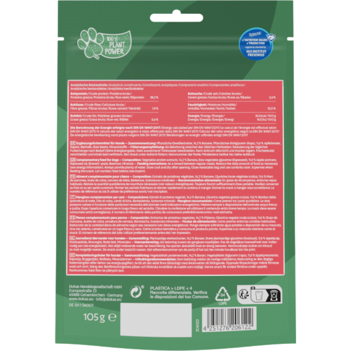 Dokas Dog - Stückchen mit Apfel & Banane