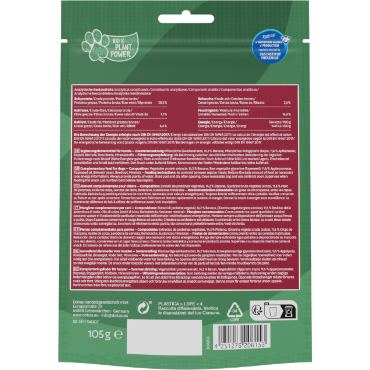 Dokas Dog - Würfel mit Apfel & Banane