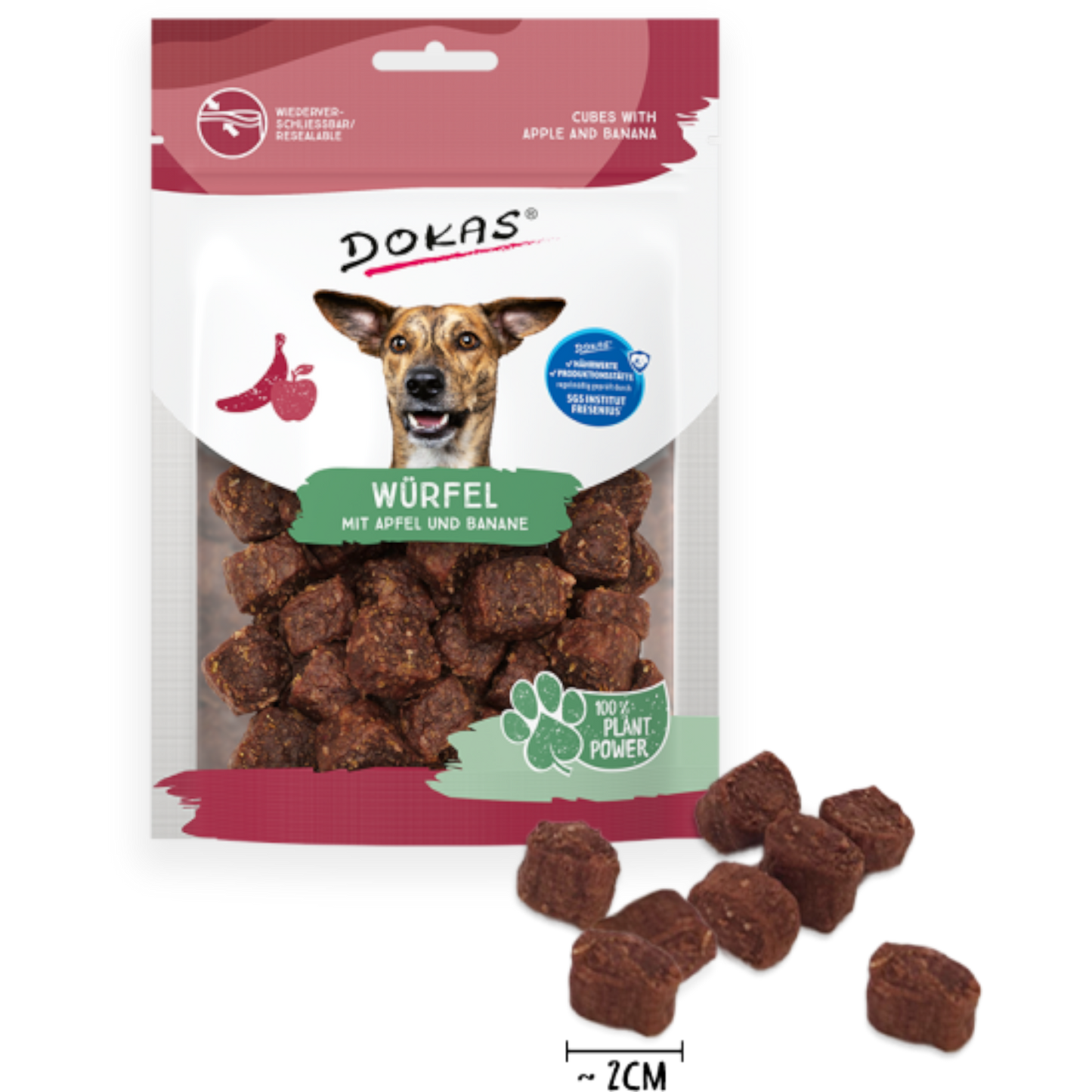 Dokas Dog - Würfel mit Apfel & Banane