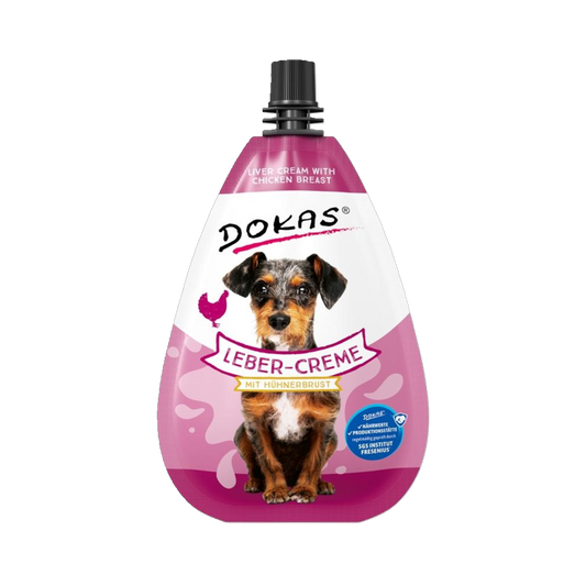 Dokas Dog Snack Leber-Creme mit Hühnerbrust – Der cremige Allrounder für Genießer
