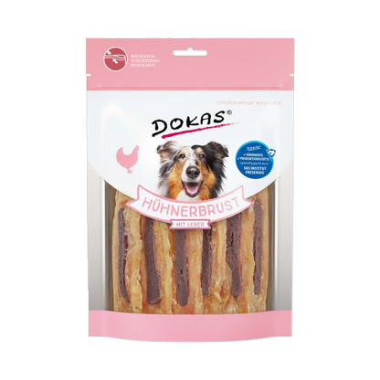 Dokas Hühnerbrustfilet mit Hühnerleber – gefüllter Premium-Snack für echte Fleischliebhaber