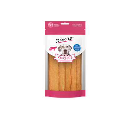 Dokas Kau-Chips mit Hühnerbrust und Kollagen – knackiger Snack für Gelenken & Kaumuskulatur