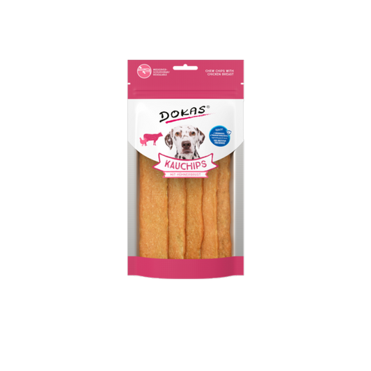Dokas Kau-Chips mit Hühnerbrust und Kollagen – knackiger Snack für Gelenken & Kaumuskulatur