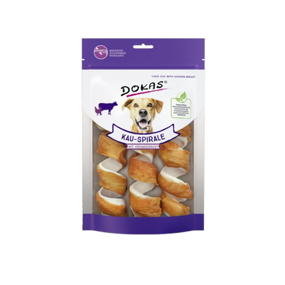 Dokas Kauspirale mit Hühnerbrust – der gedrehte Snack für langanhaltenden Genuss
