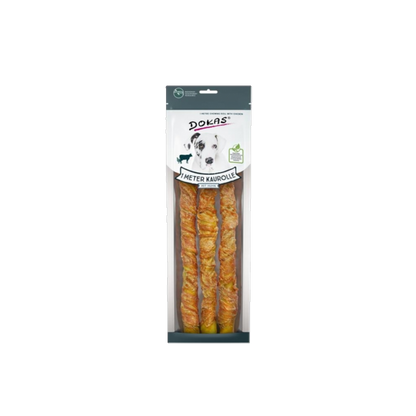 Dokas Rinderhaut mit Hühnerbrust – der Kau-Snack für ausdauernde Genießer