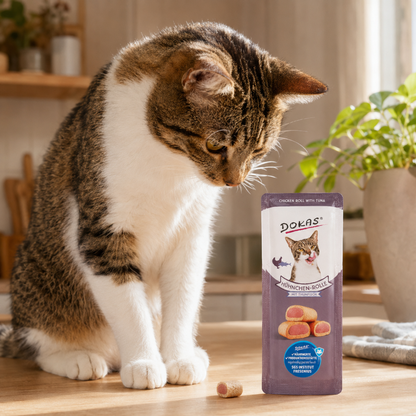 Dokas Cat - Hühnchen-Rolle mit Thunfisch