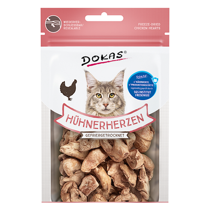 Dokas Cat - Hühnerherzen (gefriergetrocknet)