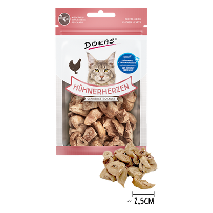 Dokas Cat - Hühnerherzen (gefriergetrocknet)