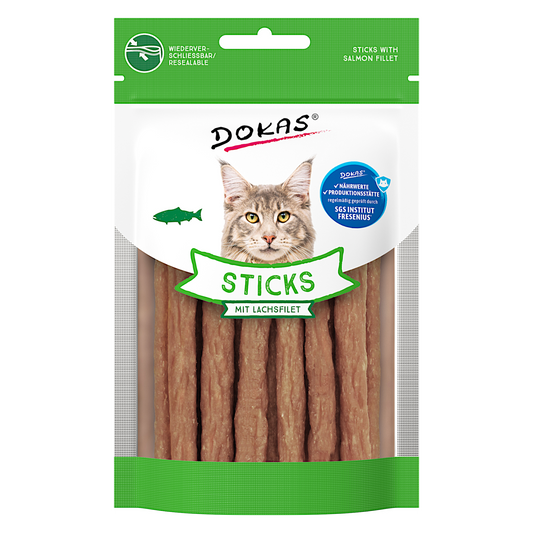 Dokas Cat - Sticks mit Lachsfilet
