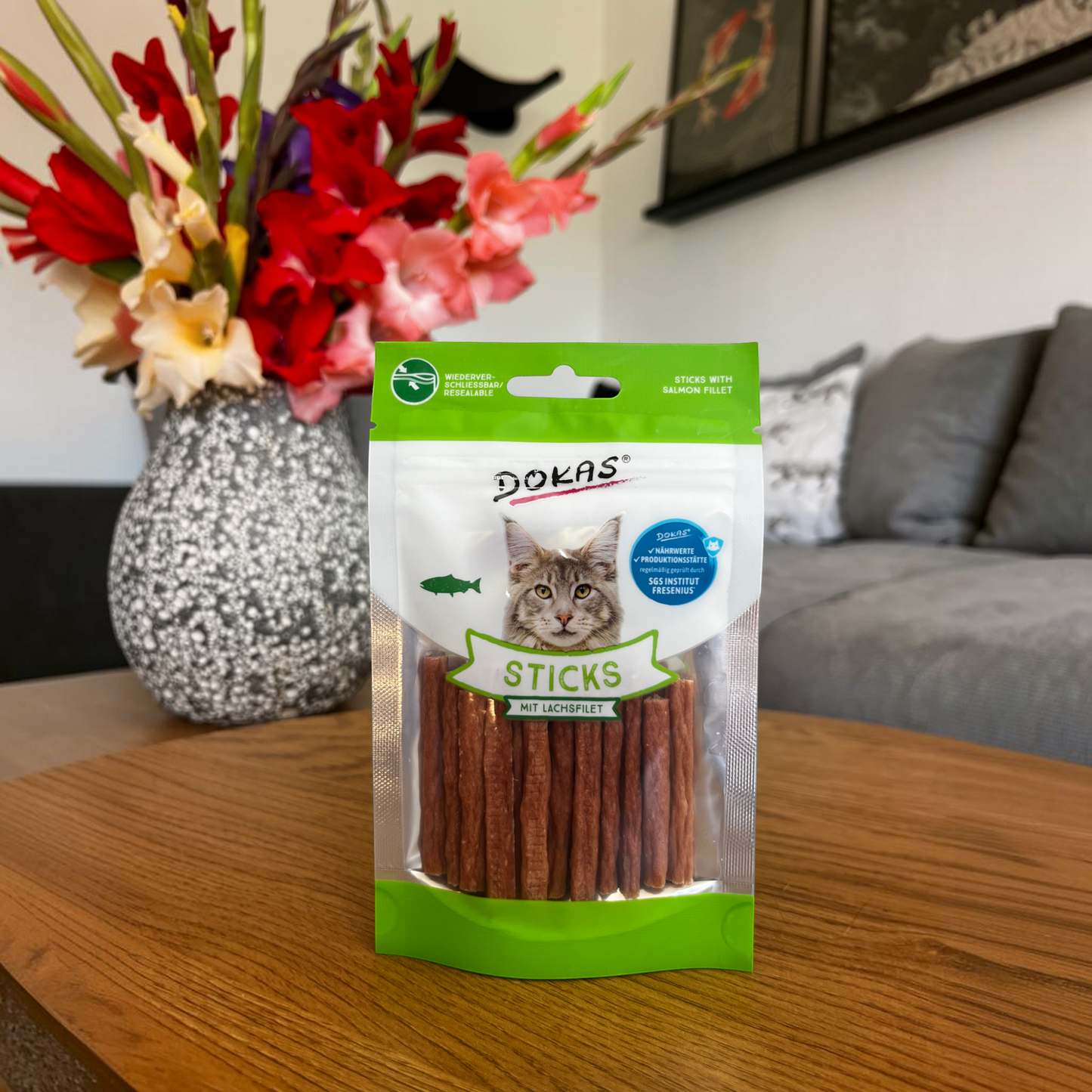 Dokas Cat - Sticks mit Lachsfilet
