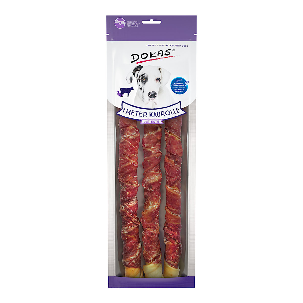 Dokas Dog - 1m Kaurolle mit Ente