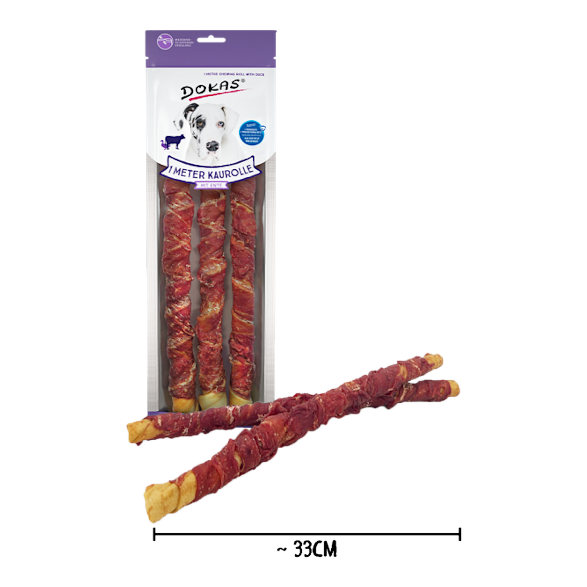 Dokas Dog - 1m Kaurolle mit Ente
