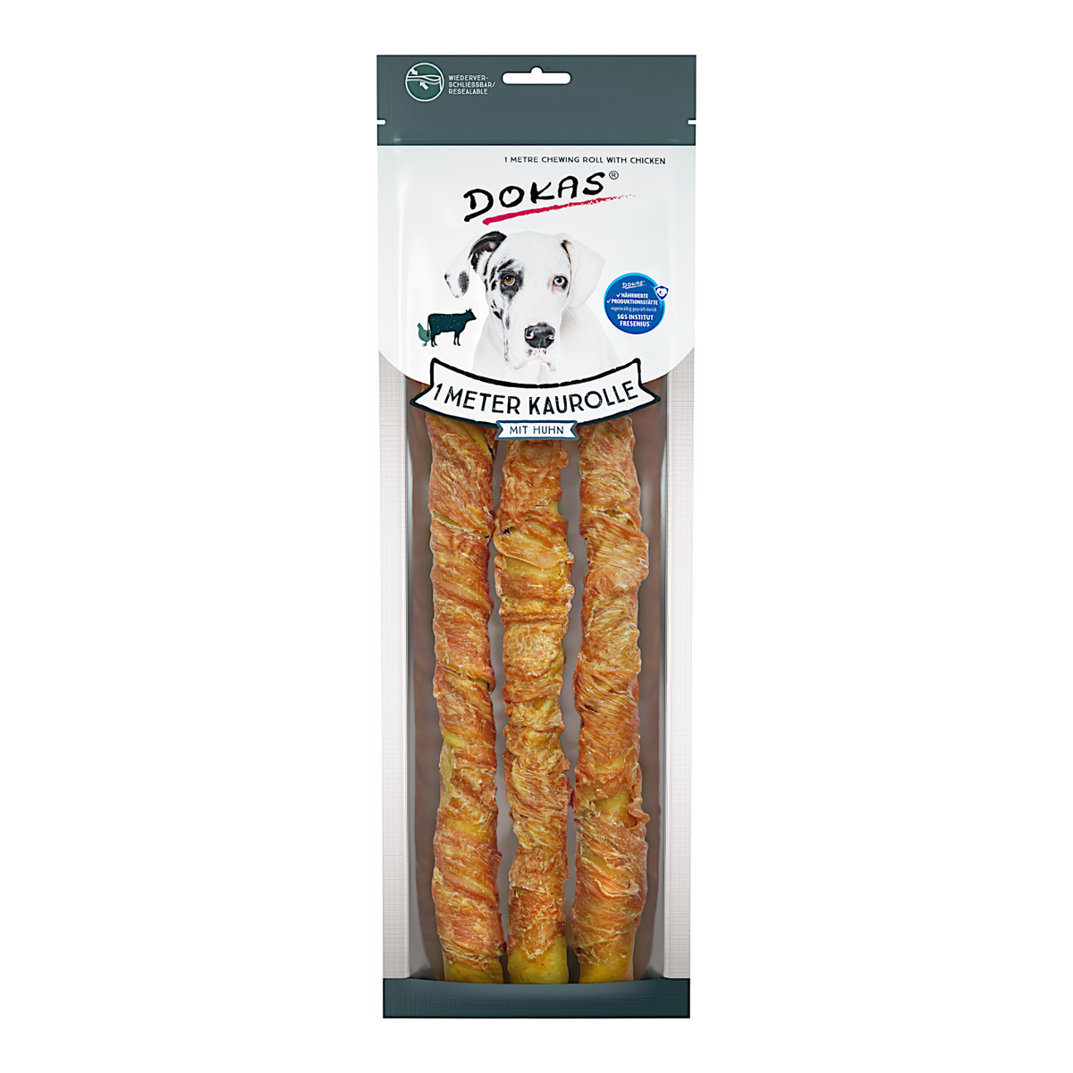 Dokas Dog - 1m Kaurolle mit Huhn