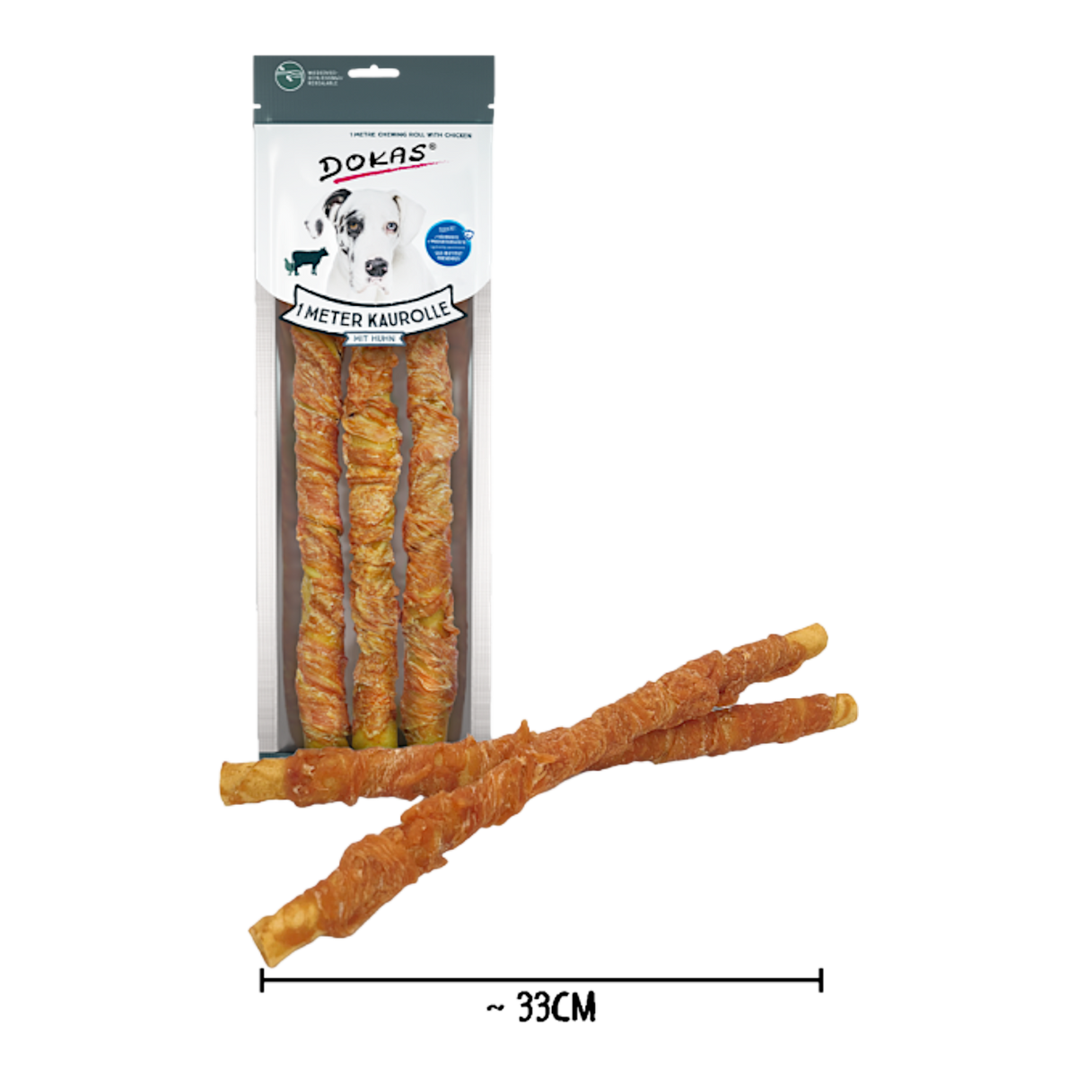 Dokas Dog - 1m Kaurolle mit Huhn