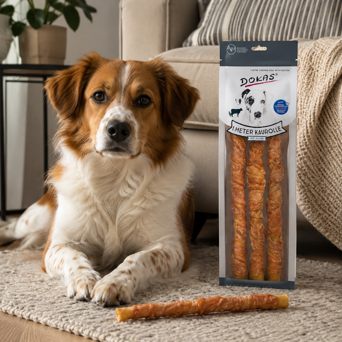 Dokas Dog - 1m Kaurolle mit Huhn
