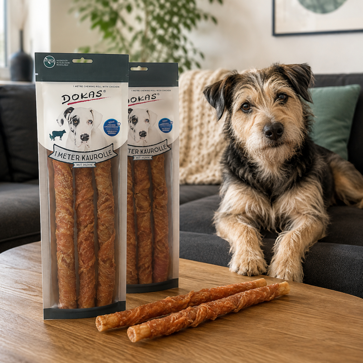 Dokas Dog - 1m Kaurolle mit Huhn