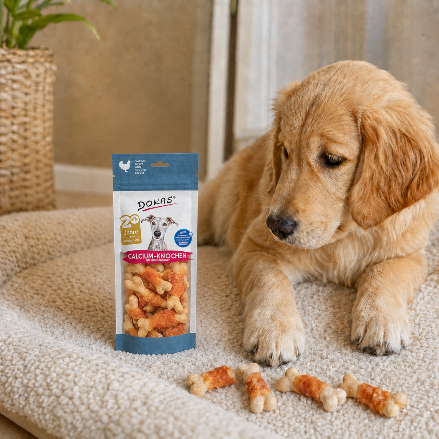 Dokas Dog - Calcium-Knochen mit Hühnerbrust