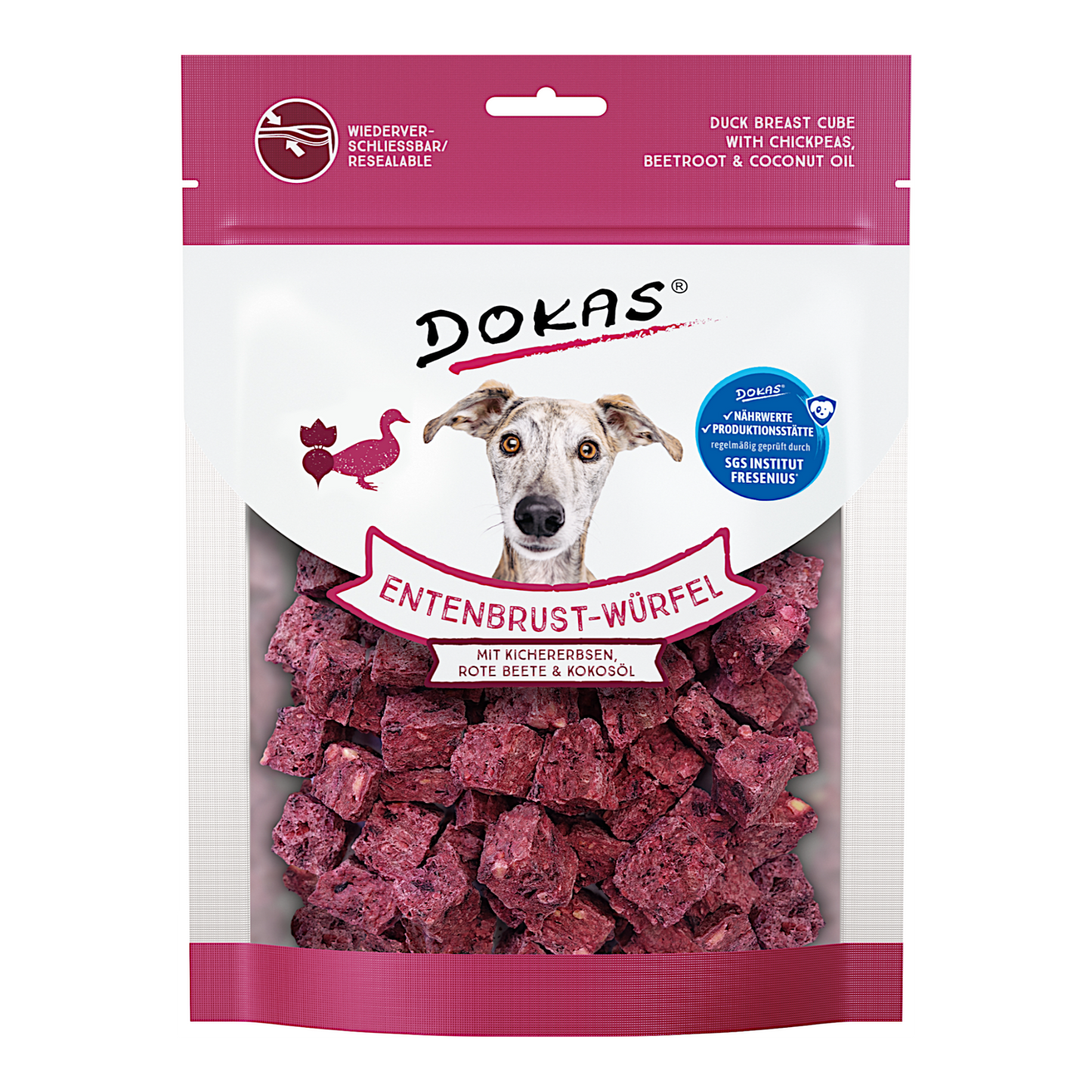 Dokas Dog - Entenbrust-Würfel mit Kichererbsen