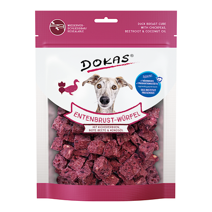 Dokas Dog - Entenbrust-Würfel mit Kichererbsen