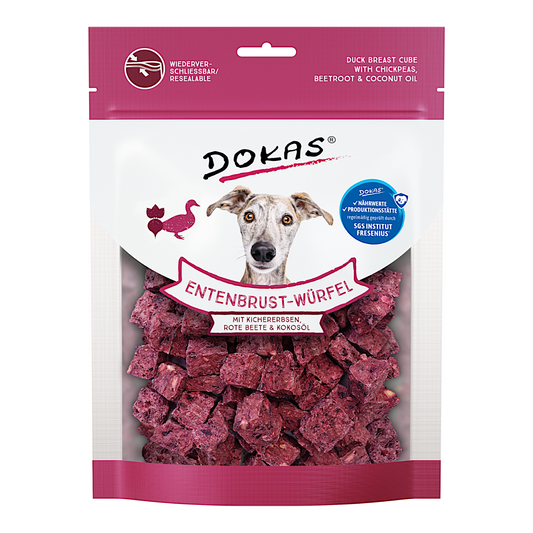 Dokas Dog - Entenbrust-Würfel mit Kichererbsen