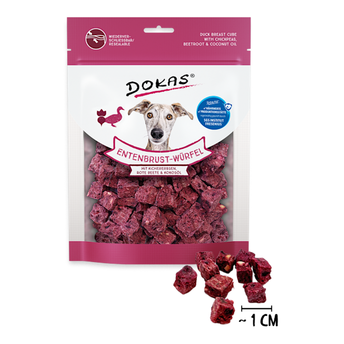 Dokas Dog - Entenbrust-Würfel mit Kichererbsen