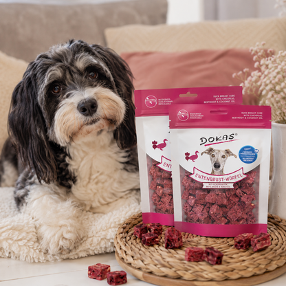 Dokas Dog - Entenbrust-Würfel mit Kichererbsen