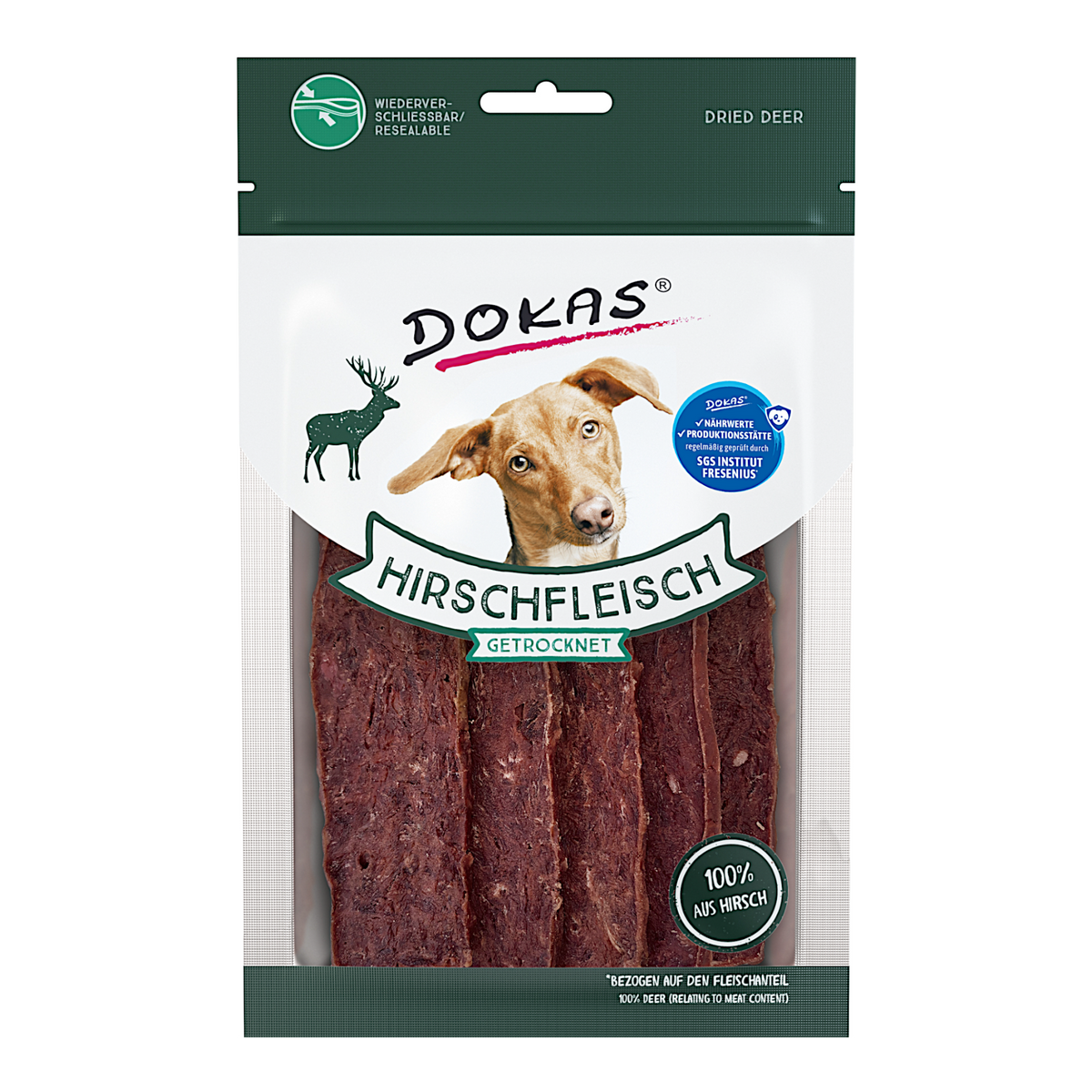 Dokas Dog - Hirschfleisch getrocknet