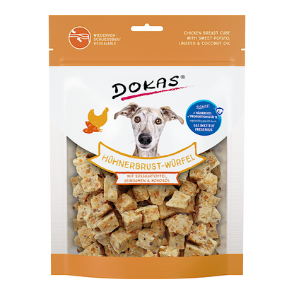 Dokas Dog - Hühnerbrust-Würfel mit Süßkartoffel