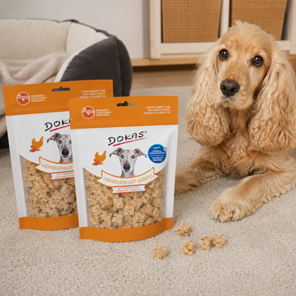 Dokas Dog - Hühnerbrust-Würfel mit Süßkartoffel