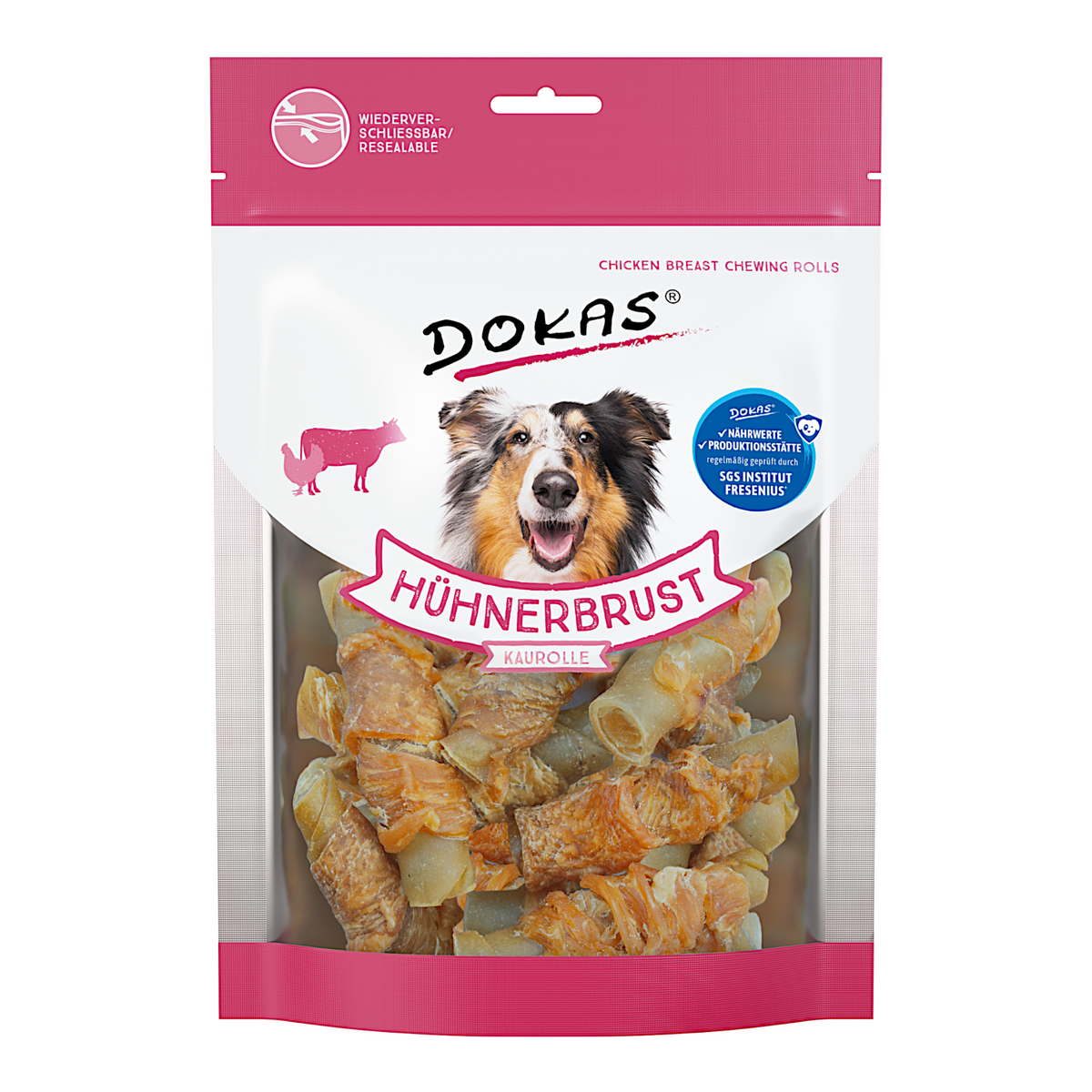 Dokas Dog - Kaurolle Hühnerbrust