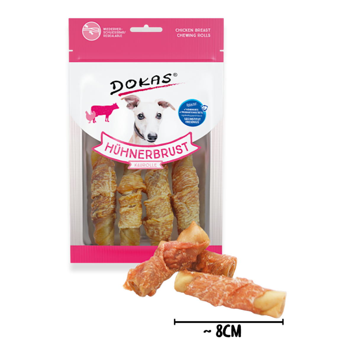 Dokas Dog - Kaurolle Hühnerbrust