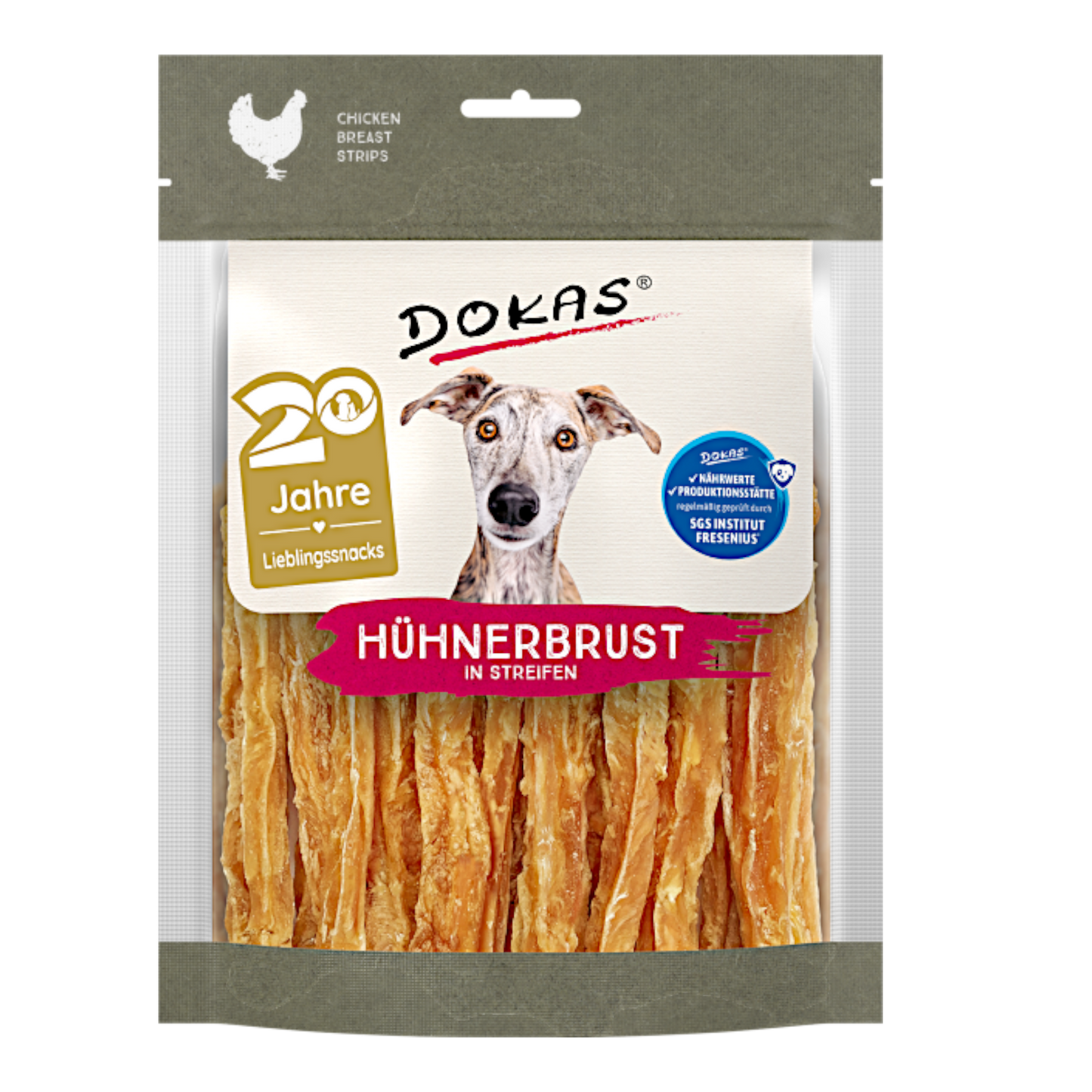 Dokas Dog - Hühnerbrust in Streifen