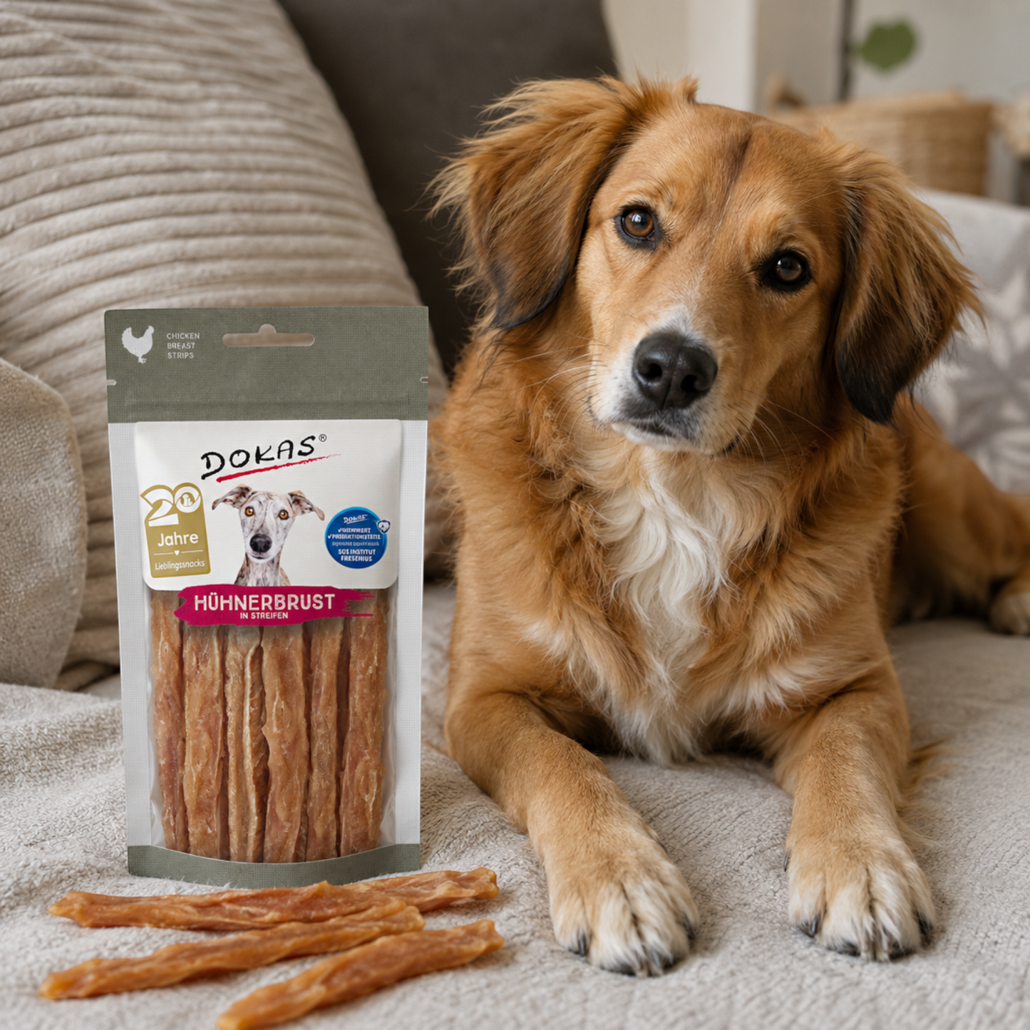 Dokas Dog - Hühnerbrust in Streifen