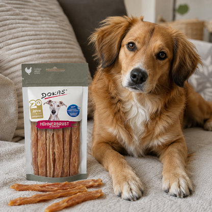 Dokas Dog - Hühnerbrust in Streifen
