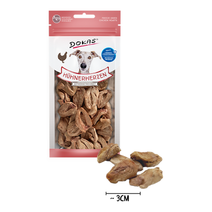 Dokas Dog - Hühnerherzen (gefriergetrocknet)