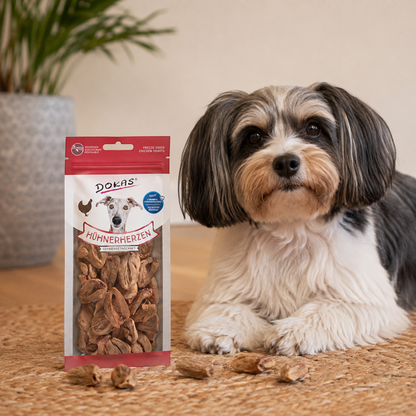 Dokas Dog - Hühnerherzen (gefriergetrocknet)