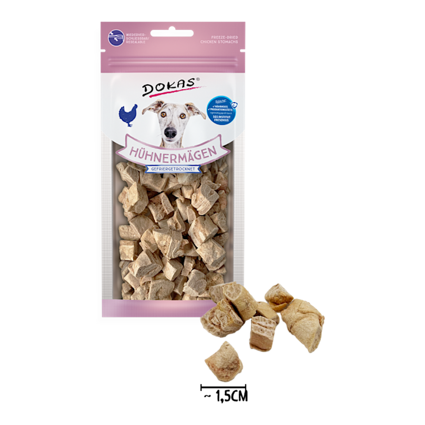 Dokas Dog - Hühnermägen (gefriergetrocknet)