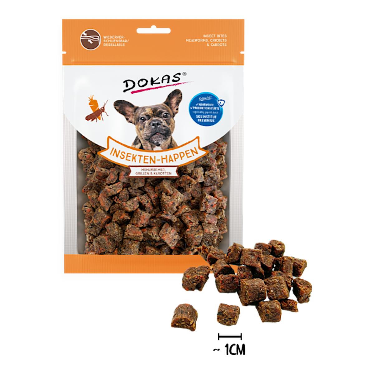 Dokas Dog - Insekten-Happen mit Karotte