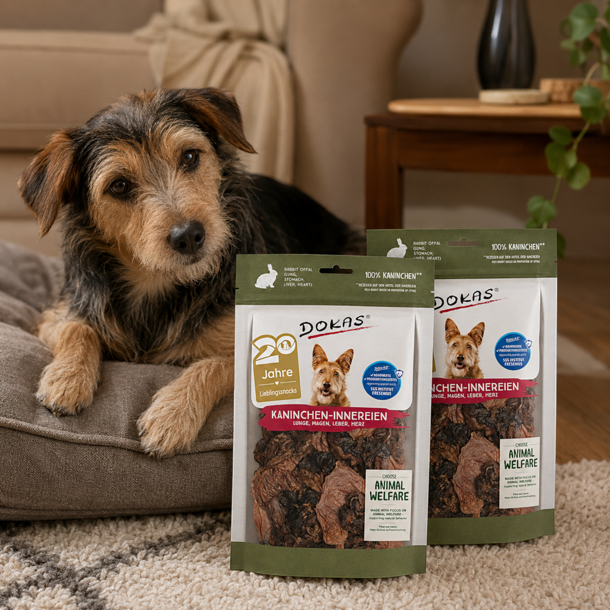 Dokas Dog - Kaninchen-Innereien