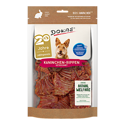 Dokas Dog - Kaninchen-Rippen mit Fleisch