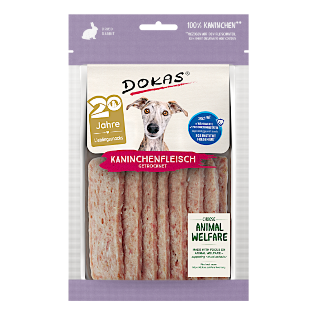 Dokas Dog - Kaninchenfleisch getrocknet