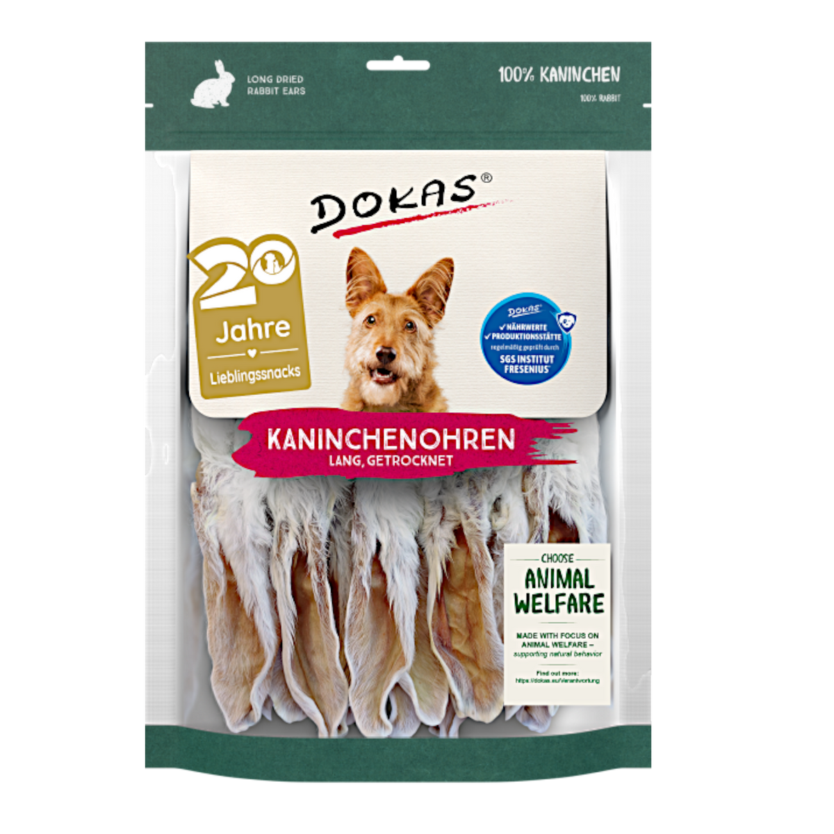 Dokas Dog - Kaninchenohren mit Fell