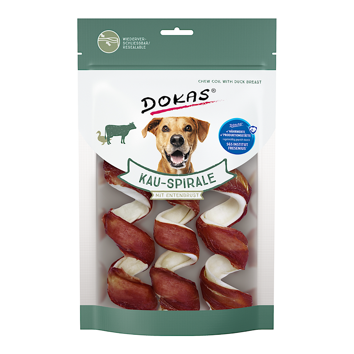 Dokas Dog - Kau-Spirale Entenbrust