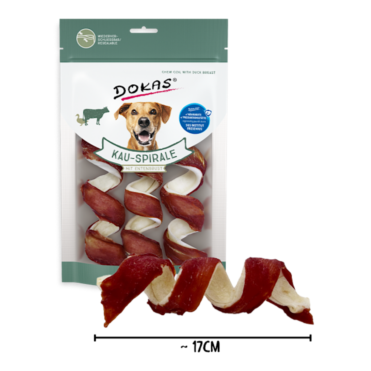 Dokas Dog - Kau-Spirale Entenbrust