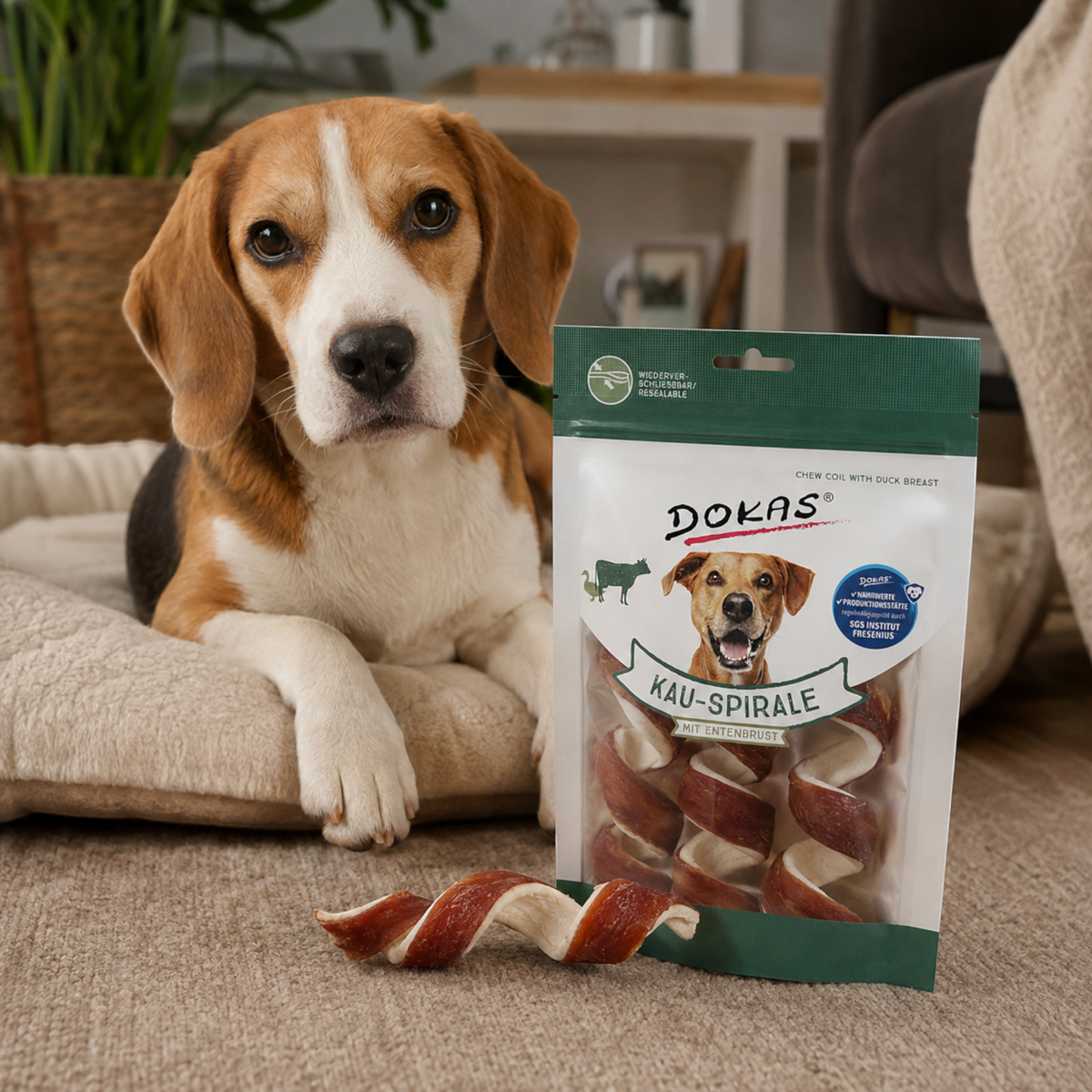 Dokas Dog - Kau-Spirale Entenbrust