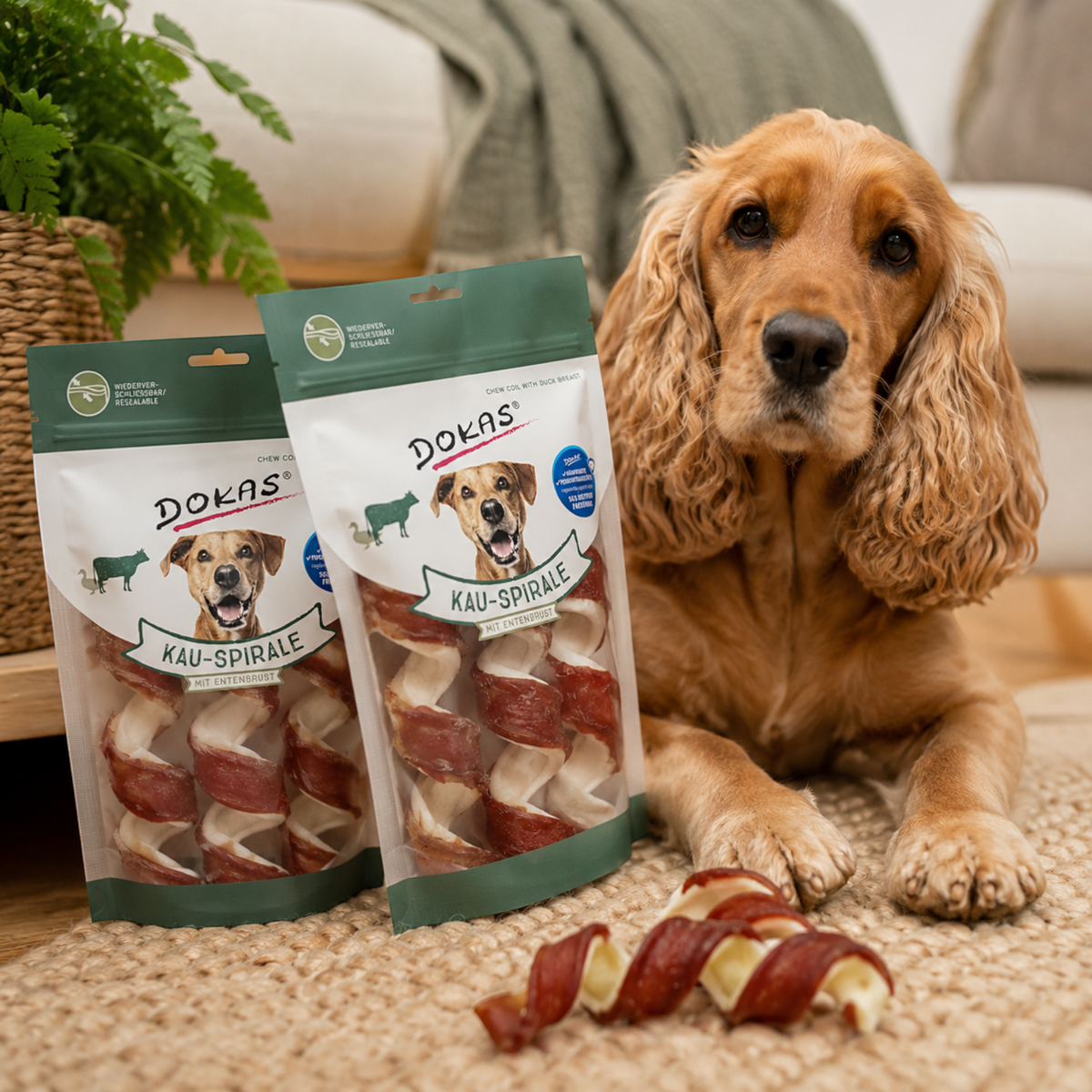 Dokas Dog - Kau-Spirale Entenbrust