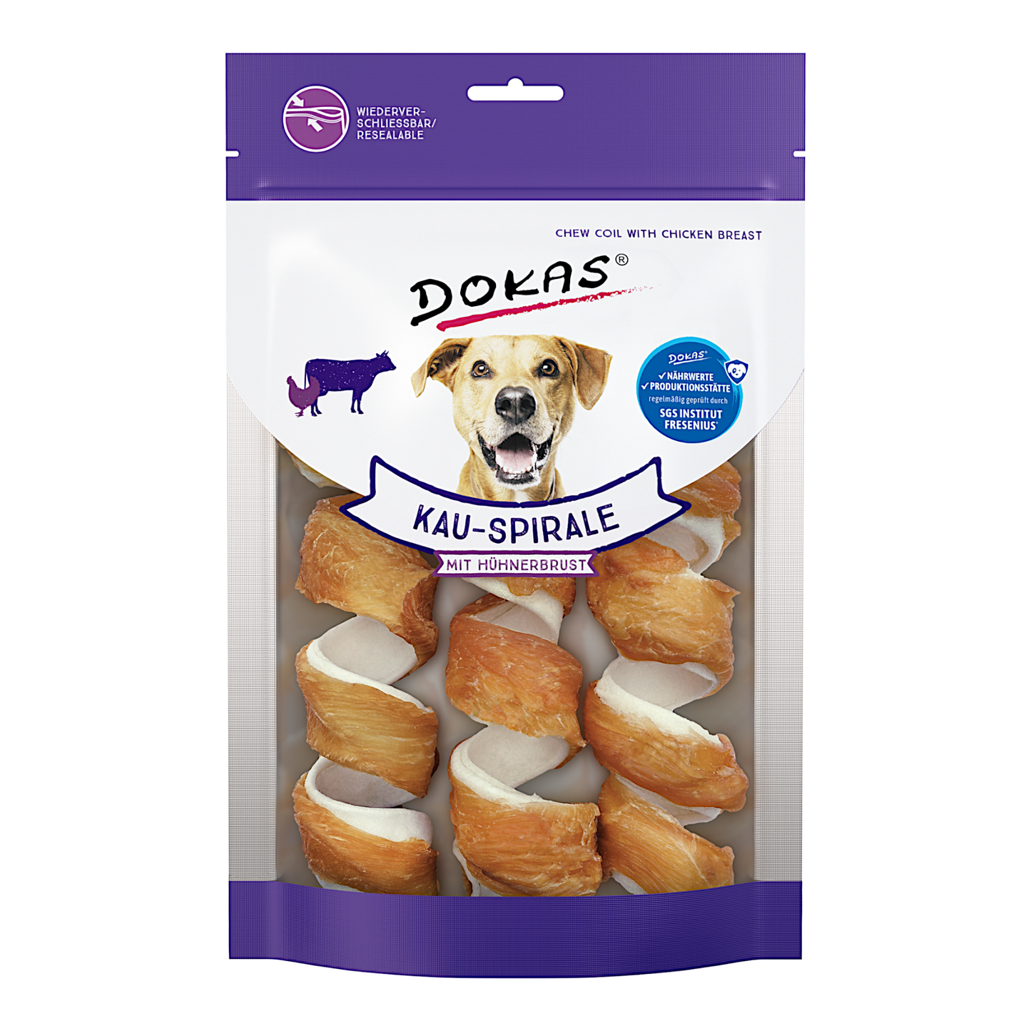 Dokas Dog - Kau-Spirale Hühnerbrust