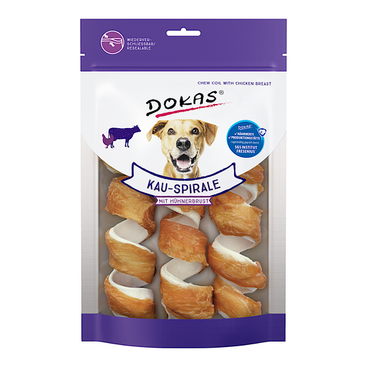 Dokas Dog - Kau-Spirale Hühnerbrust