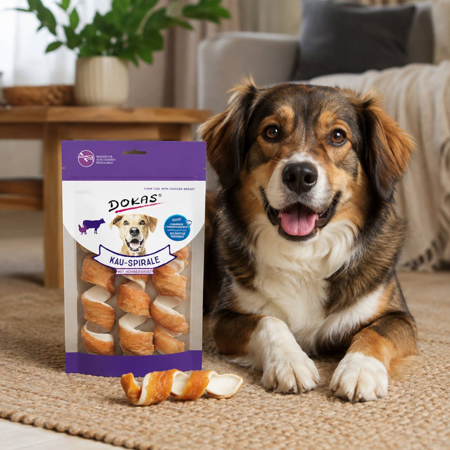 Dokas Dog - Kau-Spirale Hühnerbrust