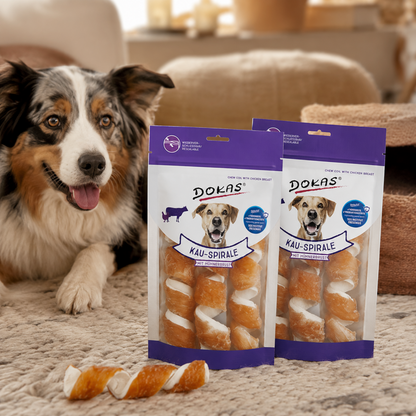 Dokas Dog - Kau-Spirale Hühnerbrust